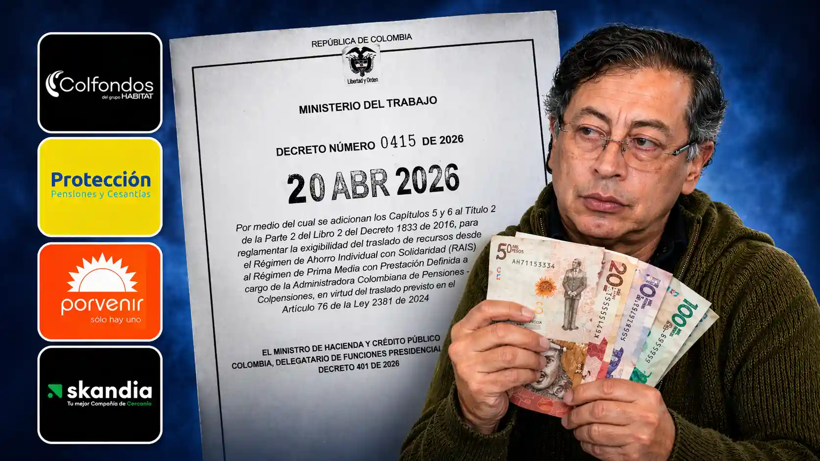 pensiones - gustavo petro