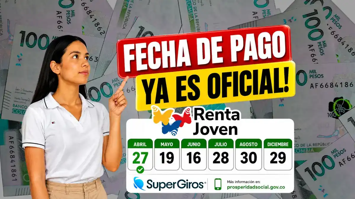 fecha de pago de Renta Joven