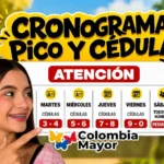 cronograma pico y cédula Colombia Mayor