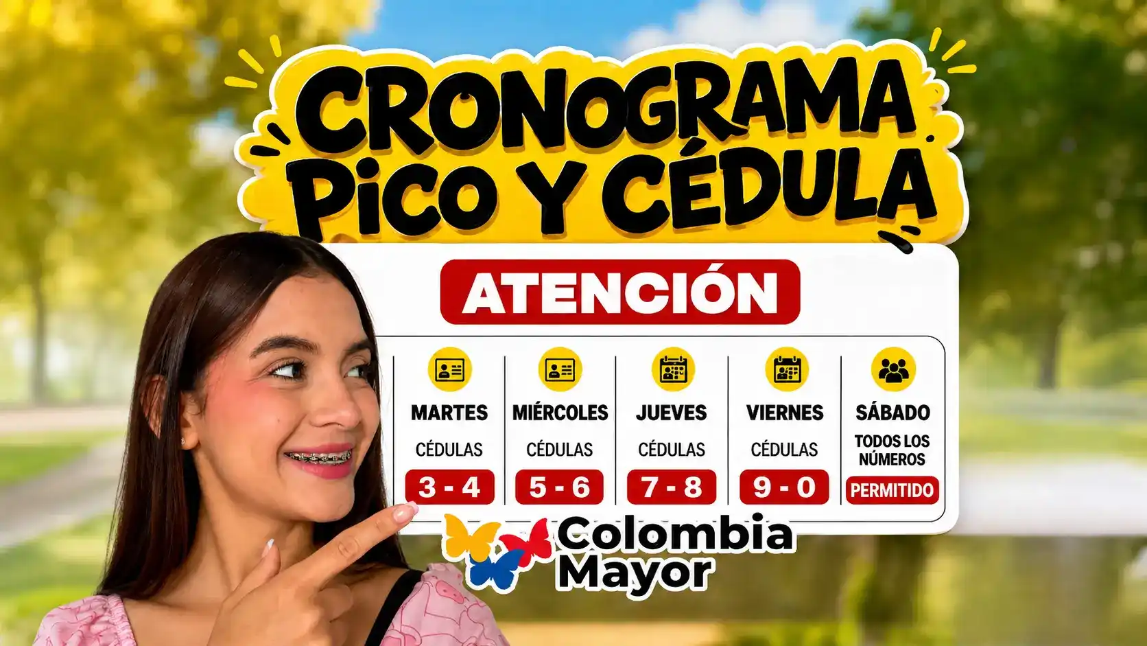 cronograma pico y cédula Colombia Mayor