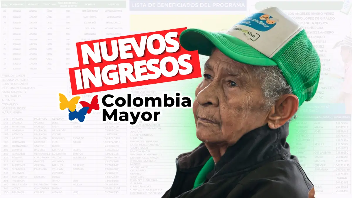Colombia Mayor nuevos beneficiarios