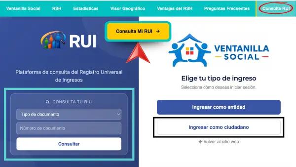 Link oficial del RUI para consultar el nuevo puntaje del Sisbén 2 LINK OFICIAL DEL RUI LA KRITICA MEDIO INFORMATIVO