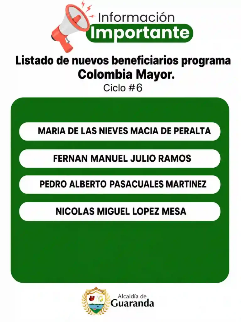 NUEVOS BENEFICIARIOS EN SUCRE