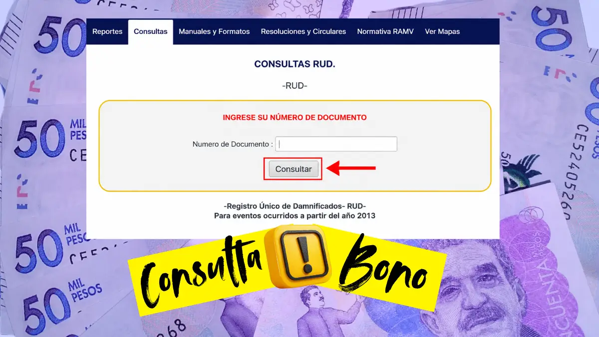 Link del RUD para damnificados