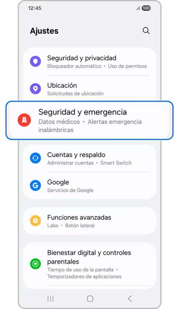 Alerta sísmica Samsung