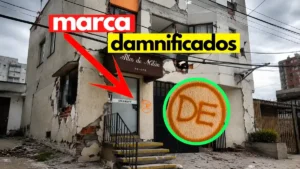 vivienda a damnificados marca de demolición