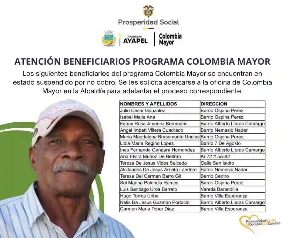 Suspendidos en Colombia Mayor al borde del retiro 18 Suspendidos en Colombia Mayor Cordoba
