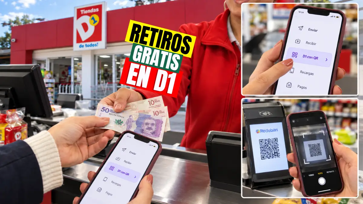Ahora puedes retirar en Tiendas D1 con QR.