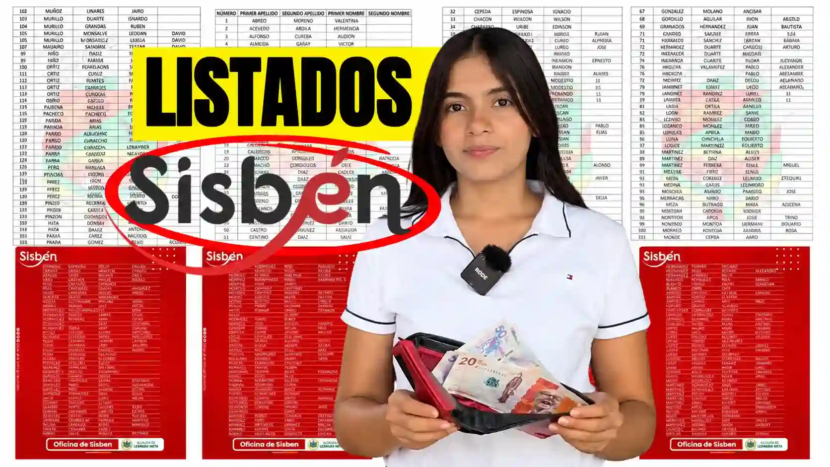 Listados del Sisbén solicitados con urgencia.