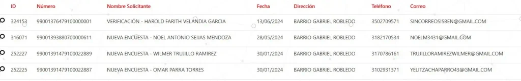 ¡Urgente! Listados del Sisbén en la mira 18 Sisben Puerto Carreno Vichada